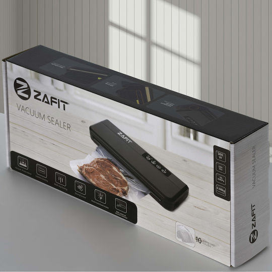 Aparat de Vidat Profesional Zafit Vid-360 pentru Alimente, Bară de Etanșare de 30 cm, 10 Pungi Incluse, Negru