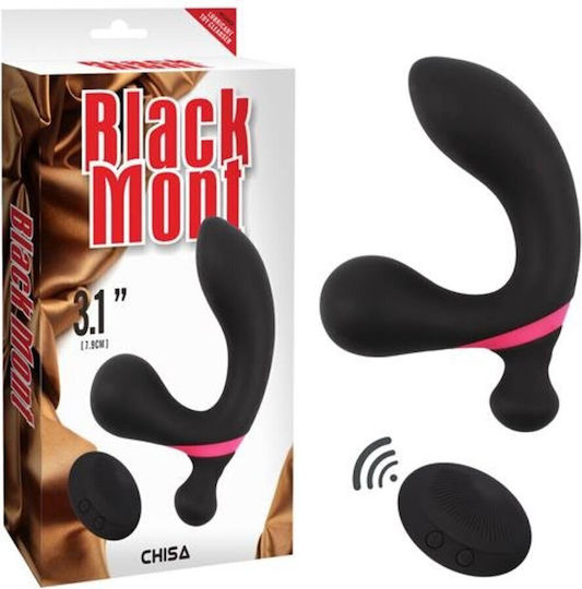 Chisa Novelties P-spot Probe Anal Plug with Wireless Functionality and Vibration Small Black 12.8cm