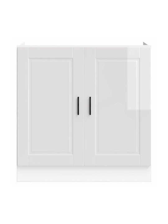 Dulap pentru Chiuvetă Alb 80x46x81.5buc