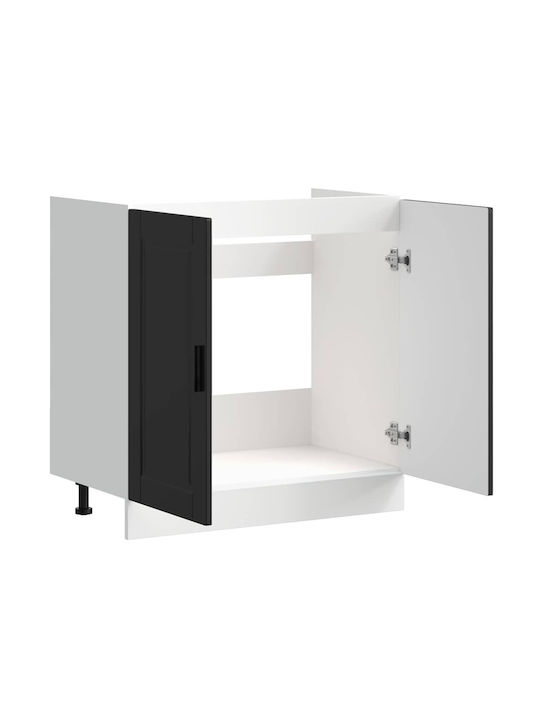 Sink Cabinet Black 80x46x81.5pcs