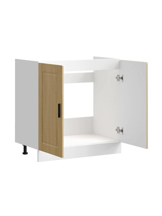 Sink Cabinet Oak Sonoma 80x46x81.5pcs