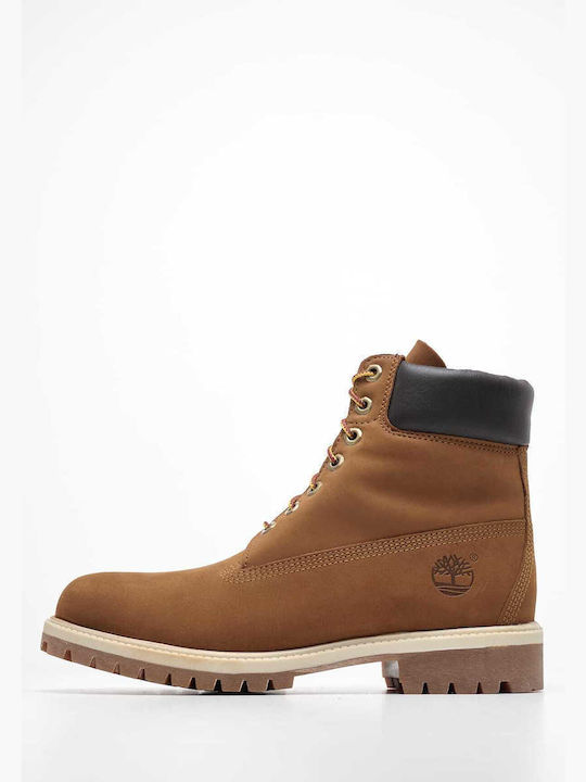Leather Brown Waterproof Combat Boots