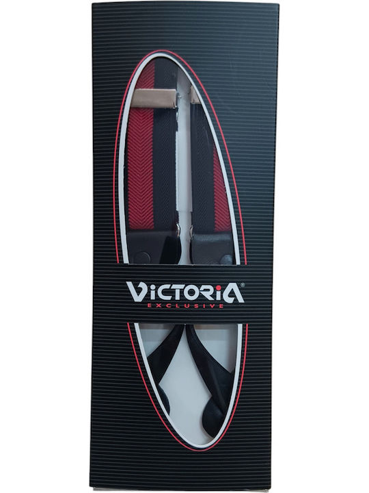 Victoria Victoria Hosenträger mit Gedrucktem Streifen in Rot
