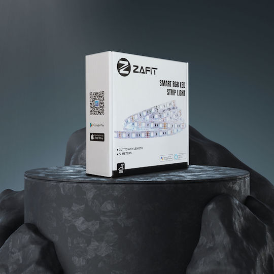 Zafit Inteligent Bandă LED Wi-Fi RGB Lumină 5m Tip SMD5050 cu Telecomandă & Controler WiFi