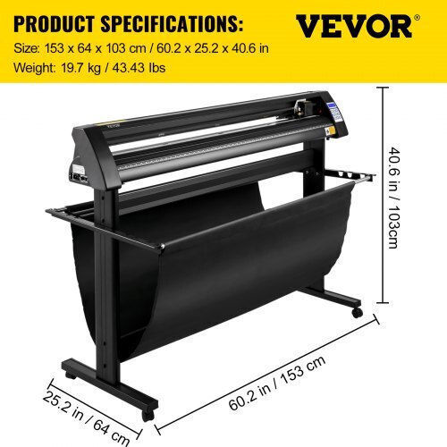 Vevor Κόφτης Βινυλίου 1350mm Οπτικό Μάτι Βάση Kzflexi1350mm8z30v2