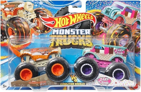 Hot Wheels Demolition Doubles Toy Car Monster Truck Carbonator XXL HWFloat VS 1 Bad Scoop