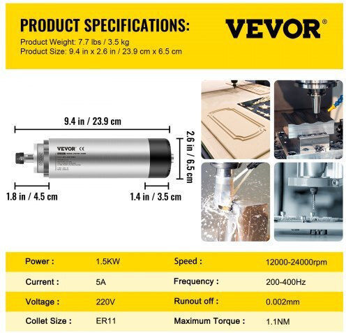Vevor Electric motor 1.5hp