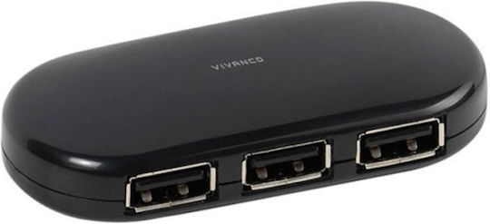 Vivanco Hub USB 2.0 Cu 4 Porturi Și Conectare USB-A