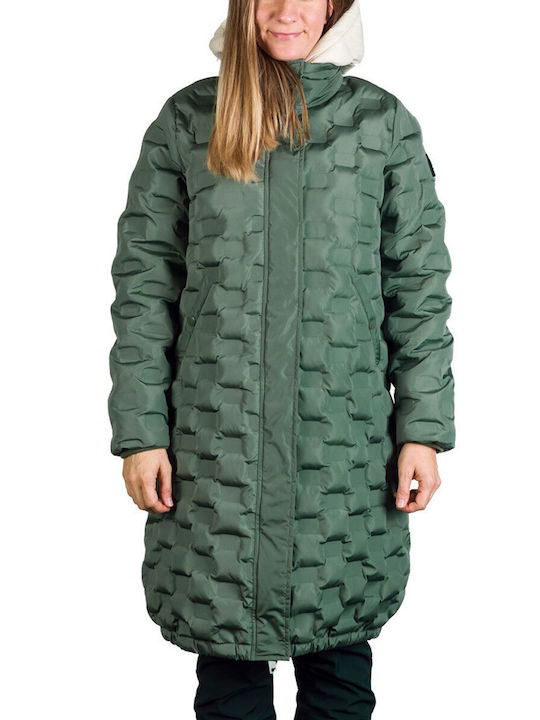 Women's Hiking Waterproof Green Jacket