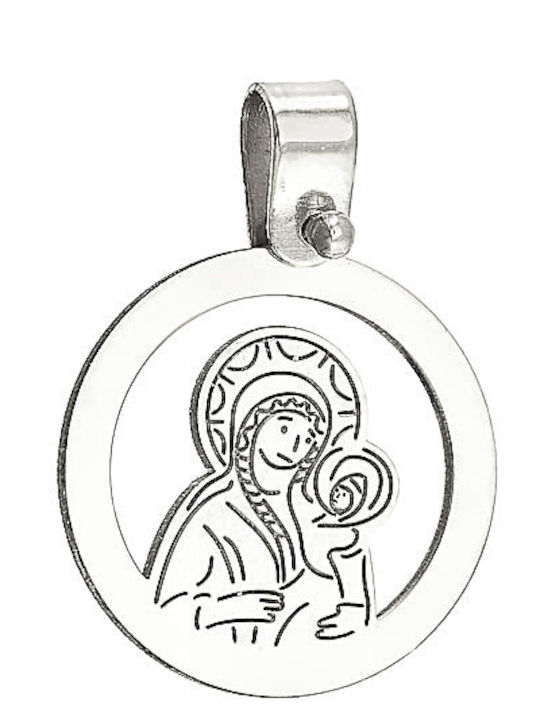 Dio Jewellery Lab Μενταγιόν με την Παναγία Ασήμι