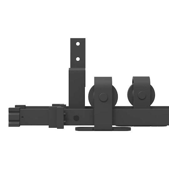 vidaXL Sliding Door Mechanism for Interior Door 366cm Black