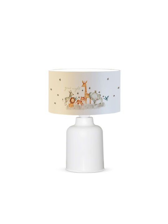 GloboStar Led Kids Portable Lamp White 24x24x32εκ.