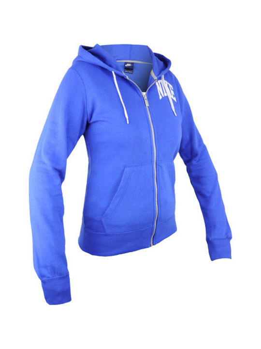 Nike Women's Hooded Cardigan Blue