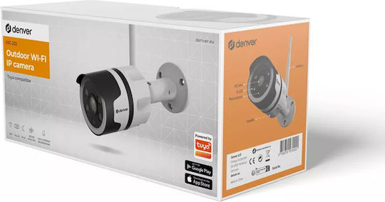 Denver IOC-233 IP Κάμερα Παρακολούθησης Wi-Fi Full HD 1080p Αδιάβροχη με Αμφίδρομη Επικοινωνία