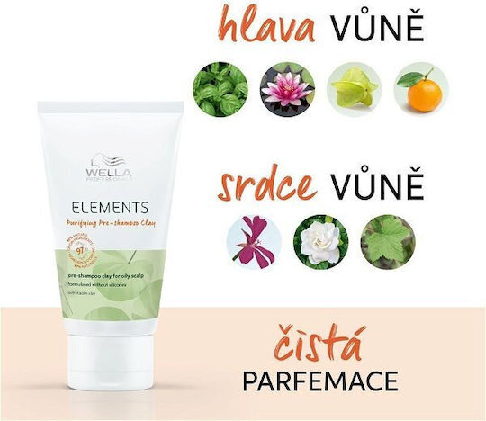 Wella Elements Μάσκα Μαλλιών για Λιπαρότητα με Άργιλο 70ml