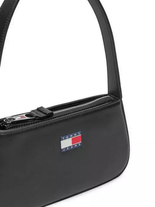 Tommy Hilfiger Leather Women's Bag Shoulder Black