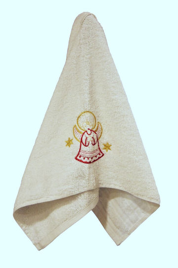 Decotelia Weihnachts-Handtuch Weißer Engel 40×60