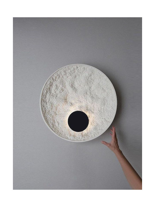 Lamp Wall with Integrated LED and Warm White Light Black 30cm