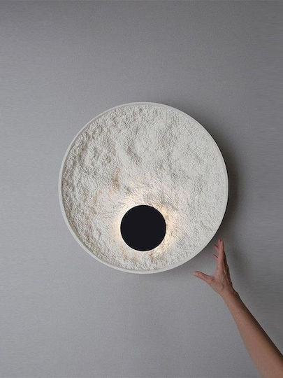 Lamp Wall with Integrated LED and Warm White Light Black 30cm