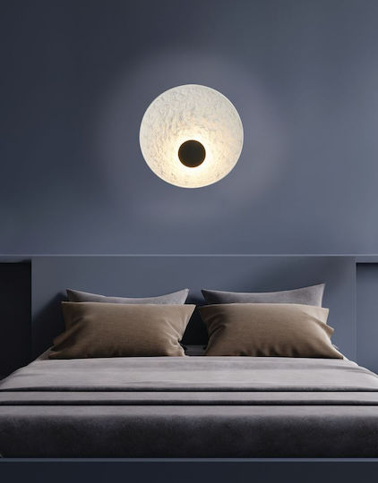 Lamp Wall with Integrated LED and Warm White Light Black 50cm