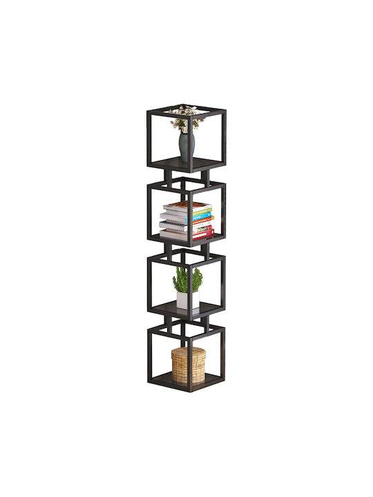 Shelf Floor Kubo Black 30x30x150cm