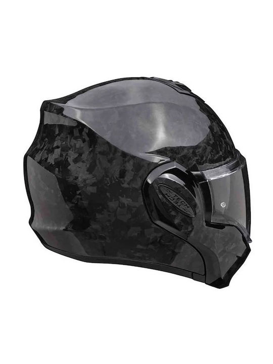 Scorpion Exo Tech Evo Onyx Carbon Black Motorcycle Helmet Flip-Up ECE 22.06 1720gr with Pinlock and Sunvisor