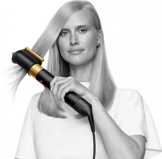 Dyson HS05 Airwrap Complete Long Case Ηλεκτρική Βούρτσα με Αέρα & Περιστρεφόμενη Κεφαλή για Ίσιωμα και Μπούκλες 1300W Onyx/Gold