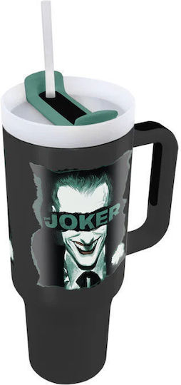 Pyramid International Joker Handled Tumbler Θερμός Ανοξείδωτο 1.2lt Stainless Steel με Καλαμάκι και Λαβή