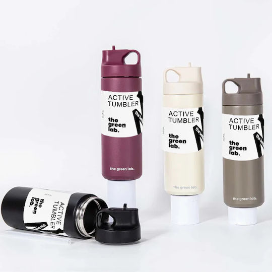 Boobam Μπουκάλι Θερμός 600ml Khaki