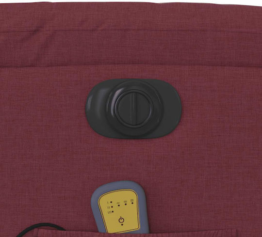 Relaxsessel Friseurwaschbecken mit Fußhocker Bordeaux 77x93x99cm