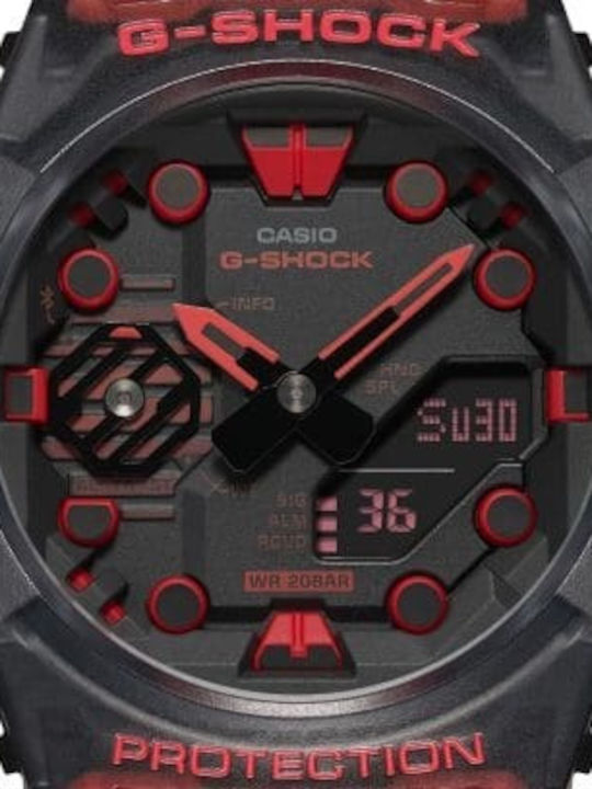 Casio G-shock Analog/Digital Men's Watch 46mm Chronograph Battery with Black Rubber Strap