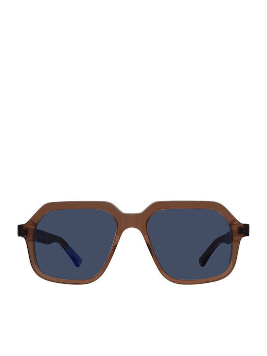 Urban Owl Keith Men's Sunglasses with Brown Plastic Frame and Brown Lens Keith-c4