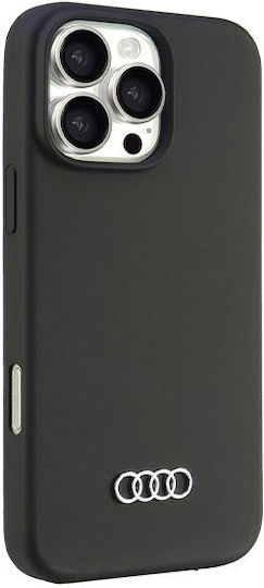 Audi Silicone Case Iphone 16 Pro Max 6.9" Black Hardcase Au-lsrip16pm-q3/d1-bk