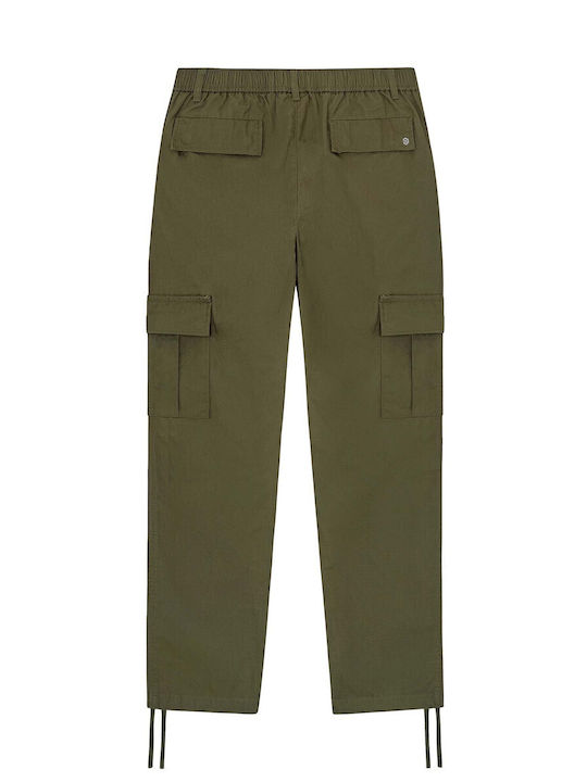 Pantaloni cu Croială Normală Verde