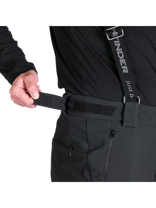 Northfinder NO-3975SNW-269 Men's Trousers for Ski & Snowboard Soft Shell Black