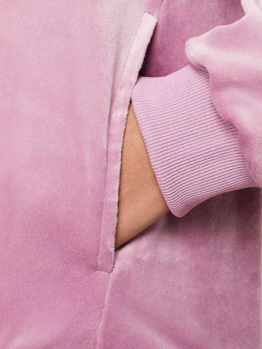 Kids Sweatshirt with Hood and Pockets Purple SPORTSWEAR