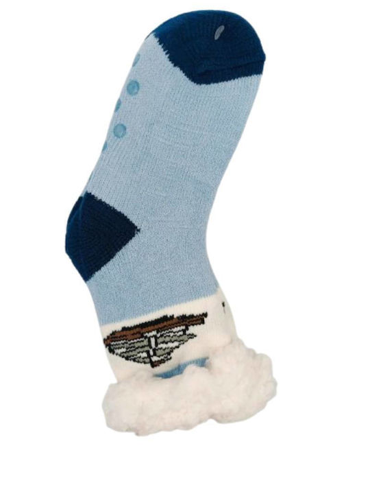 Fengi Kids' Socks Non-Slip Blue