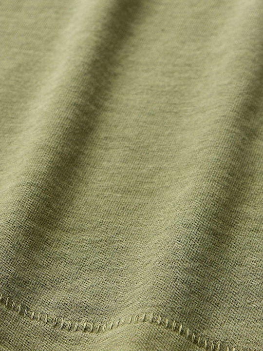 Women's Sweater Cotton Turtleneck Calla Green