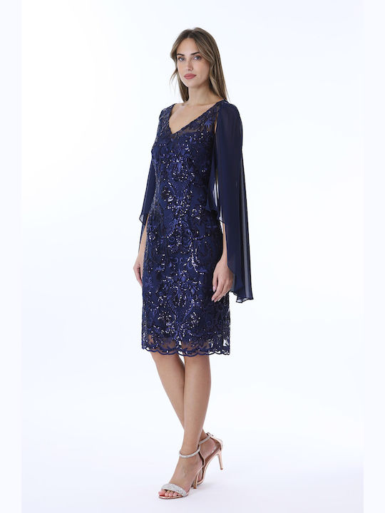 Farmaki Dress Evening Blue