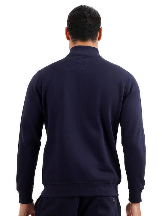 Magnetic North Sweatshirt Fleece with Hood Navy Blue