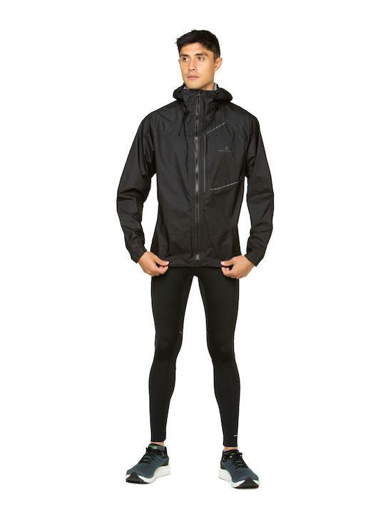 Sportjacke Wasserdicht und Winddicht Black, Blue