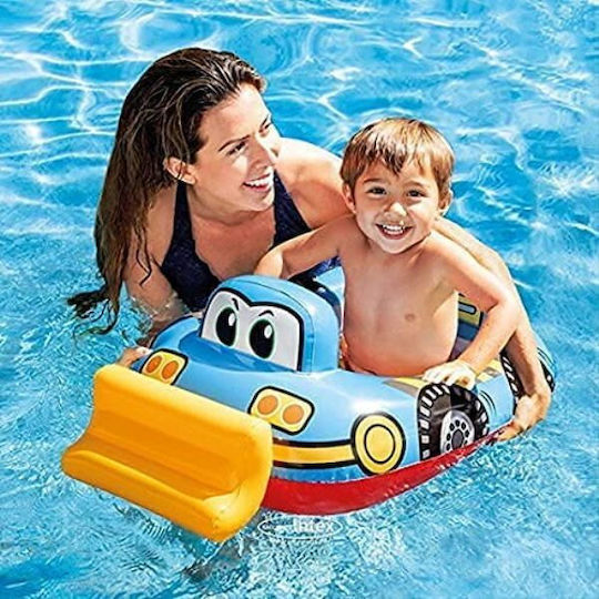 Kids Swim Trainers Blue Car