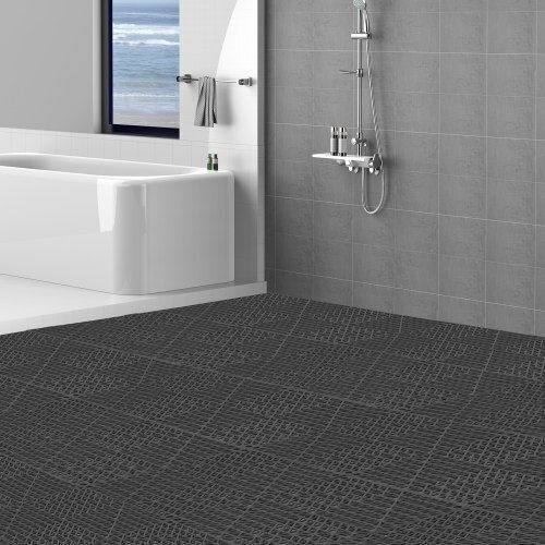 Set of 55 Matte Tile Drainage Vevor 30x30 cm Black Hzxsjdd1212yjt8w2v0