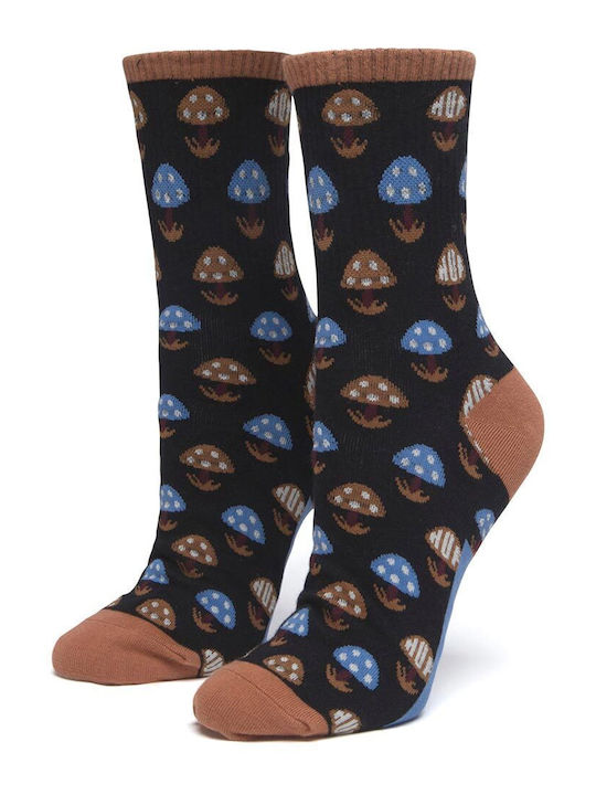 HUF Shroom Femei Șosete Black 1Pachet