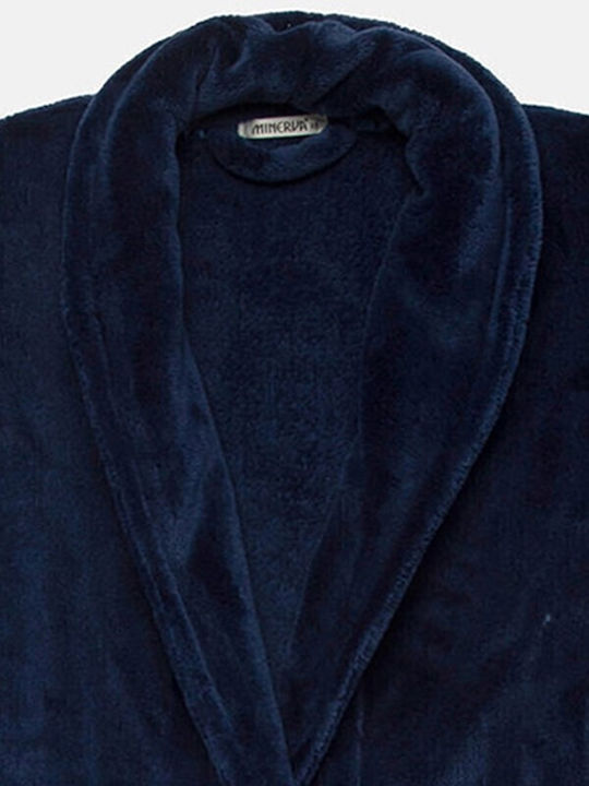 Minerva Winter Women's Fleece Robe Marine