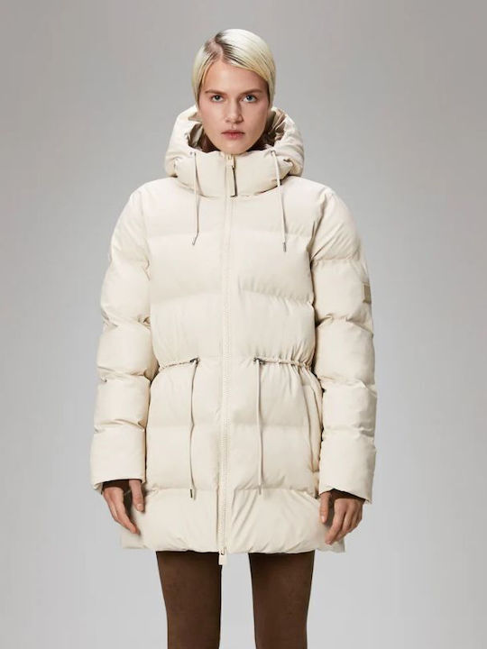 Rains Jacket Puffer Beige