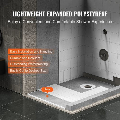 Vevor Ceramic Shower 152.4x96.5cm