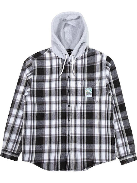 Long-sleeved Cotton Shirt Black