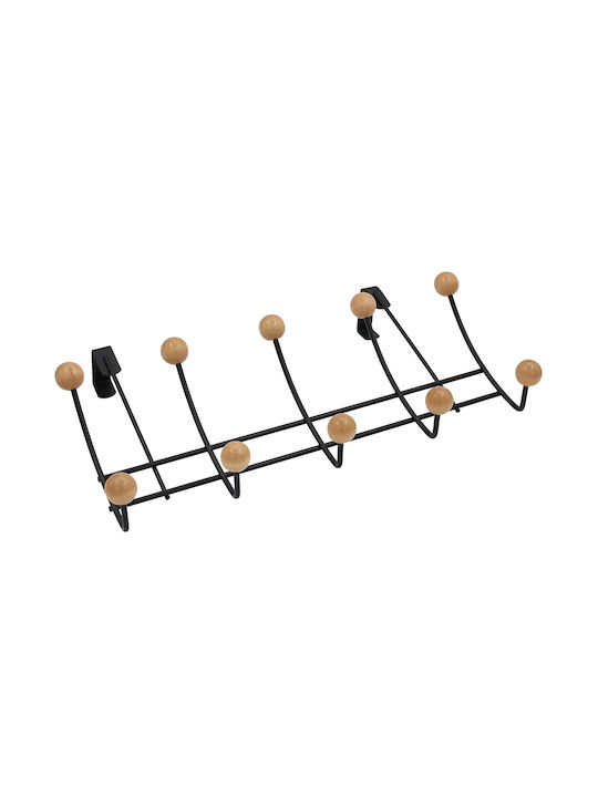Keskor Door Hook 10 Slots Metallic 40x11.5x11.5cm