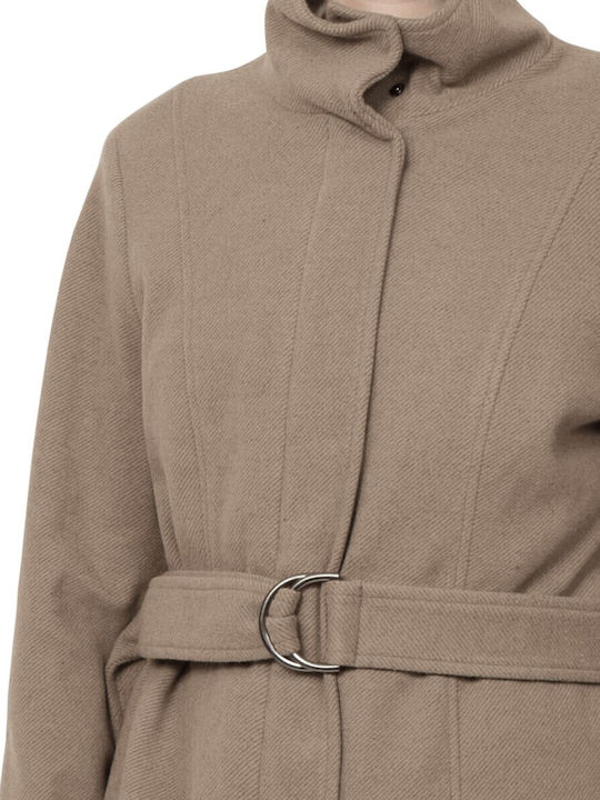 Palton pentru femei beige Palton